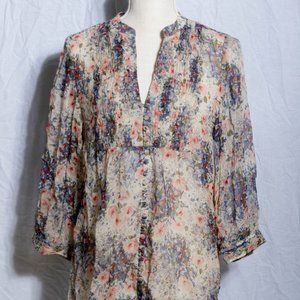 Joie Floral Blouse Size S
